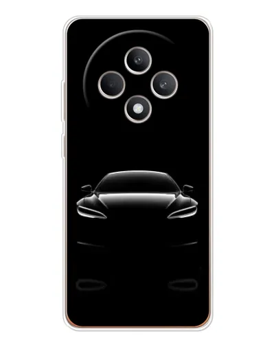 Чехол для OPPO Reno12 F с картинкой «Силуэт Tesla Night»