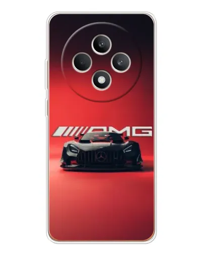Чехол для OPPO Reno12 F с картинкой «Mercedes AMG — красная линия»