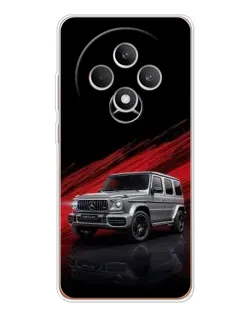 Чехол для OPPO Reno12 F с картинкой «Mercedes G-Class красный»