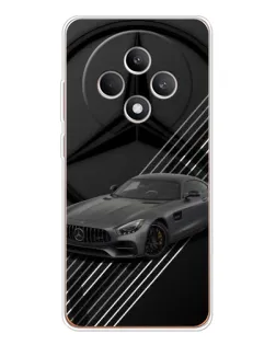 Чехол для OPPO Reno12 F с картинкой «Mercedes AMG — графика»