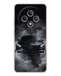 Чехол для OPPO Reno12 F с картинкой «Mercedes в дыму»