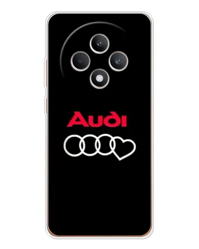 Чехол для OPPO Reno12 F с картинкой «Логотип Audi Heart»