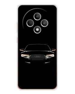 Чехол для OPPO Reno12 F с картинкой «Audi — ночной контур»