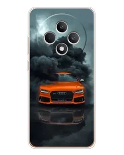 Чехол для OPPO Reno12 F с картинкой «Audi в облаках дыма»