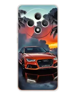 Чехол для OPPO Reno12 F с картинкой «Audi — закат»