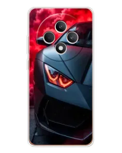 Чехол для OPPO Reno12 F с картинкой «Lamborghini красное сияние»