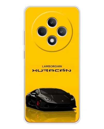 Чехол для OPPO Reno12 F с картинкой «Lamborghini Huracan черный»