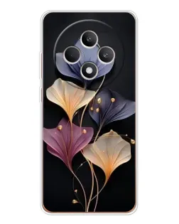 Чехол для OPPO Reno12 F с картинкой «Лиловые цветы грации»