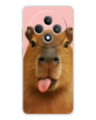Чехол для OPPO Reno12 F с картинкой «Капибара с языком» Чехол для OPPO Reno12 F с картинкой «Капибара с языком»
