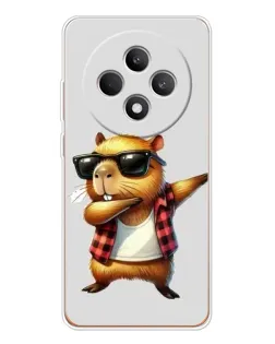 Чехол для OPPO Reno12 F с картинкой «Капибара рэпер даб» Чехол для OPPO Reno12 F с картинкой «Капибара рэпер даб»