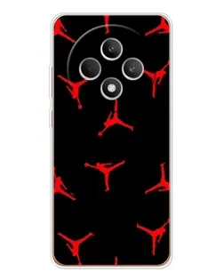 Чехол для OPPO Reno12 FS с картинкой «Jordan Red Pattern» Чехол для OPPO Reno12 FS с картинкой «Jordan Red Pattern»