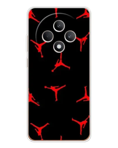 Чехол для OPPO Reno12 FS с картинкой «Jordan Red Pattern» Чехол для OPPO Reno12 FS с картинкой «Jordan Red Pattern»