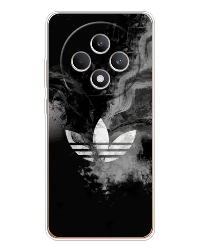 Чехол для OPPO Reno12 FS с картинкой «Абстрактный дым Adidas»