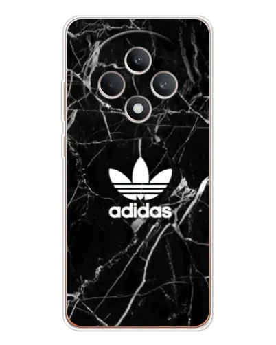Чехол для OPPO Reno12 FS с картинкой «Белый мрамор Adidas»