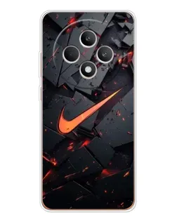 Чехол для OPPO Reno12 FS с картинкой «Nike — эффект разломов»