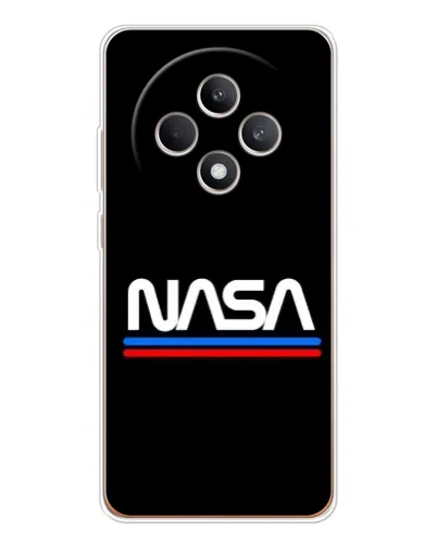 Чехол для OPPO Reno12 FS с картинкой «NASA — классика Red Blue» Чехол для OPPO Reno12 FS с картинкой «NASA — классика Red Blue»