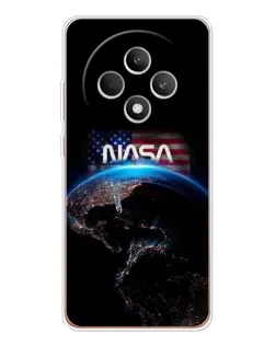 Чехол для OPPO Reno12 FS с картинкой «Земля из космоса NASA»