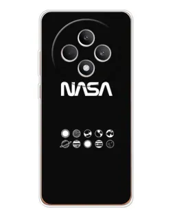 Чехол для OPPO Reno12 FS с картинкой «NASA — технический принт»