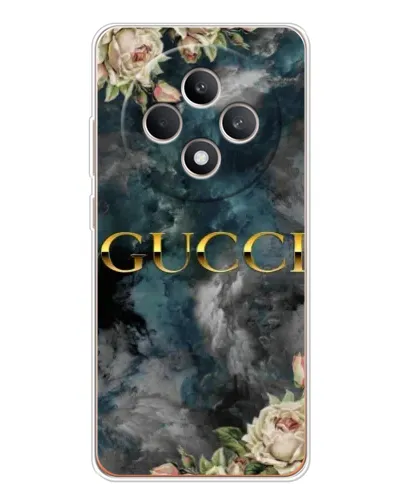 Чехол для OPPO Reno12 FS с картинкой «Абстрактные цветы Gucci» Чехол для OPPO Reno12 FS с картинкой «Абстрактные цветы Gucci»