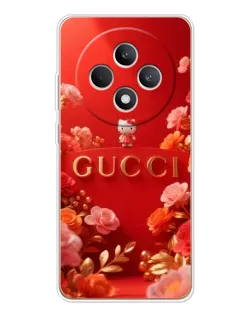 Чехол для OPPO Reno12 FS с картинкой «Gucci — золотой сад»