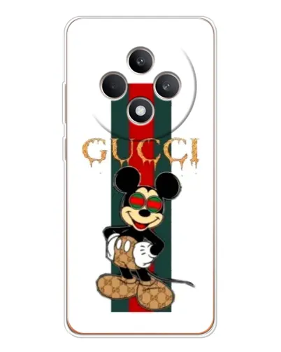 Чехол для OPPO Reno12 FS с картинкой «Микки Маус Gucci — полосы» Чехол для OPPO Reno12 FS с картинкой «Микки Маус Gucci — полосы»