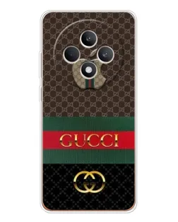 Чехол для OPPO Reno12 FS с картинкой «Gucci — брендированный десерт»