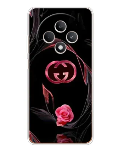 Чехол для OPPO Reno12 FS с картинкой «Gucci — неоновая роза» Чехол для OPPO Reno12 FS с картинкой «Gucci — неоновая роза»