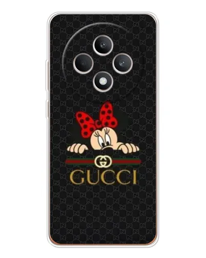 Чехол для OPPO Reno12 FS с картинкой «Минни Маус Gucci — черный» Чехол для OPPO Reno12 FS с картинкой «Минни Маус Gucci — черный»