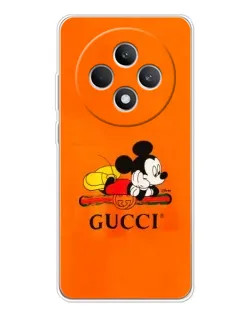Чохол для OPPO Reno12 FS з картинкою «Міккі Маус Gucci — помаранч»
