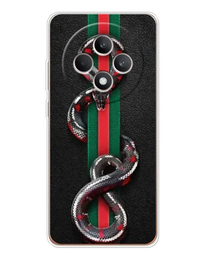 Чохол для OPPO Reno12 FS з картинкою «Gucci — змія на смузі» Чохол для OPPO Reno12 FS з картинкою «Gucci — змія на смузі»