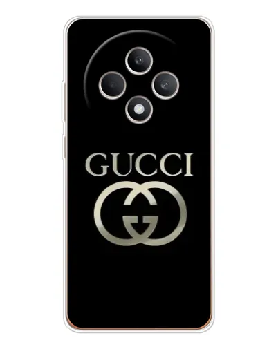 Чохол для OPPO Reno12 FS з картинкою «Gucci — золото на чорному» Чохол для OPPO Reno12 FS з картинкою «Gucci — золото на чорному»