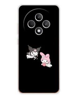 Чехол для OPPO Reno12 FS с картинкой «My Melody и Kuromi»