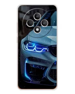 Чехол для OPPO Reno12 FS с картинкой «Взгляд BMW с синими фарами» Чехол для OPPO Reno12 FS с картинкой «Взгляд BMW с синими фарами»