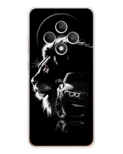 Чехол для OPPO Reno12 FS с картинкой «BMW и лев»