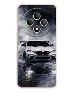 Чехол для OPPO Reno12 FS с картинкой «BMW сквозь туман»