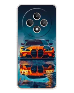 Чохол для OPPO Reno12 FS з картинкою «BMW — золота емблема»