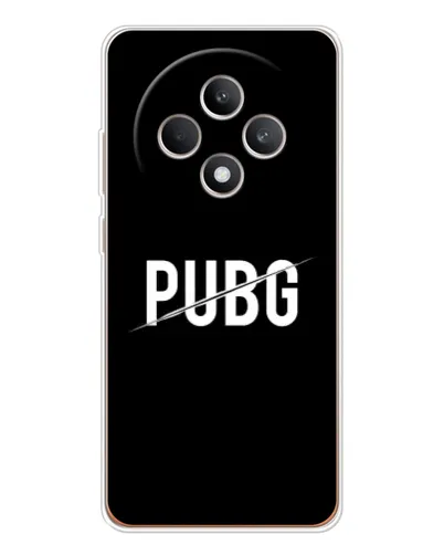 Чехол для OPPO Reno12 FS с картинкой «PUBG — белый логотип»