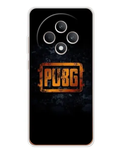 Чехол для OPPO Reno12 FS с картинкой «PUBG — золотой логотип»