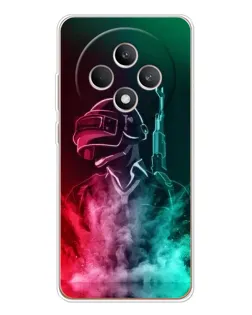 Чехол для OPPO Reno12 FS с картинкой «PUBG — огненный воин»