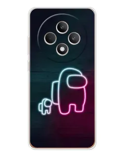 Чехол для OPPO Reno12 FS с картинкой «Among Us неон-арт» Чехол для OPPO Reno12 FS с картинкой «Among Us неон-арт»
