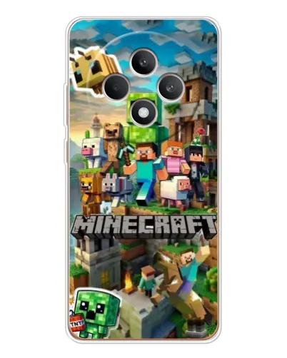 Чехол для OPPO Reno12 FS с картинкой «Замок Minecraft»