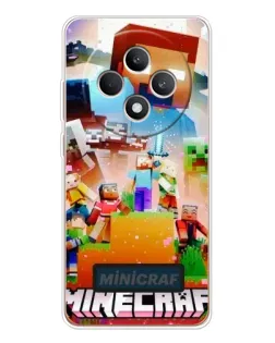Чехол для OPPO Reno12 FS с картинкой «Minecraft герои игры» Чехол для OPPO Reno12 FS с картинкой «Minecraft герои игры»