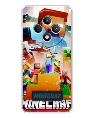 Чехол для OPPO Reno12 FS с картинкой «Minecraft герои игры»