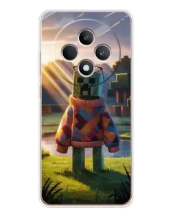 Чехол для OPPO Reno12 FS с картинкой «Крипер в свитере» Чехол для OPPO Reno12 FS с картинкой «Крипер в свитере»