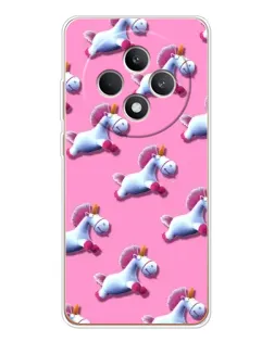 Чехол для OPPO Reno12 FS с картинкой «Единороги на розовом» Чехол для OPPO Reno12 FS с картинкой «Единороги на розовом»