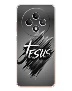 Чехол для OPPO Reno12 FS с картинкой «Надпись Jesus Graffiti»