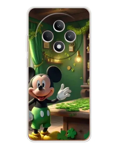 Чехол для OPPO Reno12 FS с картинкой «Микки в мастерской»
