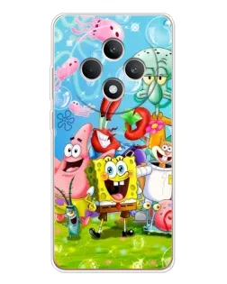 Чехол для OPPO Reno12 FS с картинкой «Губка Боб и друзья» Чехол для OPPO Reno12 FS с картинкой «Губка Боб и друзья»