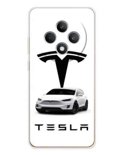Чехол для OPPO Reno12 FS с картинкой «Tesla White Style»