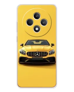 Чехол для OPPO Reno12 FS с картинкой «Желтый Mercedes GT»